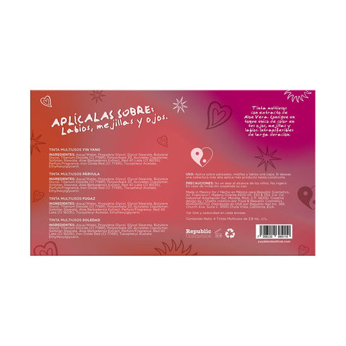 Set edición especial versión mini: 4 tintas multiusos Tinta multiusos Yuya